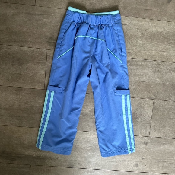 Vintage Y2K Adidas 3T Toddler Girl Retro Cargo Track Pants EUC - Picture 6 of 9